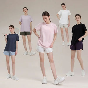 Camiseta de manga corta de gran tamaño para mujer, camiseta informal holgada de algodón, camiseta de verano suave y transpirable para uso diario y ropa de calle - Product Image 1