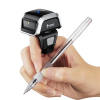 Eyoyo Mini 3 en 1 1D 2D Bluetooth sans fil portable Finger UPC QR Code Reader Ring Barcode Scanner pour l'inventaire de la bibliothèque