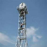 Tour de surveillance en acier Q355 de technologie professionnelle pour la surveillance des incendies forestiers et des sites de sécurité