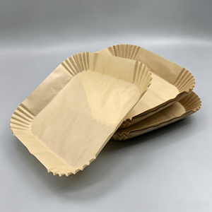 Papier sulfurisé pour friteuse à air chaud avec revêtement en silicone, forme et poids personnalisés, imprimable sur une face, jetable, pièces personnalisées par lot - Product Image 3