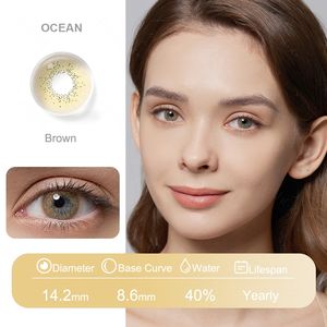 무료 콘택트 렌즈 프레쉬 고 연간 아이 렌즈 내츄럴 컬러 렌츠 드 콘택트 소프트 화장품 컬러 콘택트 렌즈 - Product Image 3