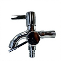 Robinet mural léger en acier inoxydable au design traditionnel pour machine à laver et lavabo
