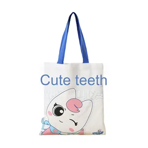 Tùy chỉnh bông vải Túi mua sắm cầm tay thân thiện với môi trường và có thể tái chế với in logo cho quảng cáo của công ty - Product Image 5