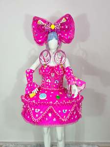 Gaun kue permen kustom kostum pertunjukan Parade liburan karnaval <span class=keywords><strong>Halloween</strong></span> untuk anak perempuan - Product Image 4