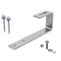 Support solaire HF pour système vertical, fixation de panneau sur tuiles de toit, avec butées réglables et crochets