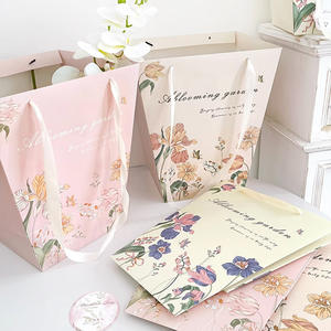Sac en papier cadeau de luxe pour fleurs, fournitures pour fleuristes, bouquets de roses, emballage pour fleurs de mariage, sac de shopping avec votre logo personnalisé - Product Image 3