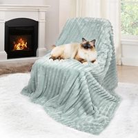 Couverture imperméable pour chien, couverture en peluche de luxe lavable pour chiens de taille moyenne, couverture apaisante super douce pour animaux de compagnie pour l'intérieur