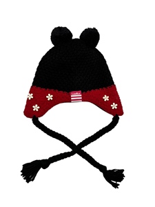 LANDBAS LUH-15822 Taiwan Supplier Children Sport Knitting Beanie Female Fashion Style 54-56 Cm Winter Plain Knit <b>Cable</b> 77% - Product Image 6