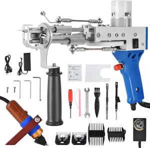 Wholesale 2in1 Cut & Loop Pile Tufting Machine With a Carving Carpet Trimmer Tufting Gun Kit for Crafts Pet Foot Mat Making