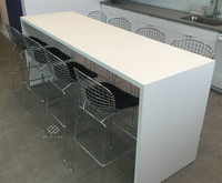 Acryl-Marmor-Esstisch-Set für 4 Personen, Moderner Stuhl und Tisch für Restaurants