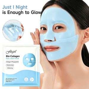 <span class=keywords><strong>Masque</strong></span> facial en feuille <span class=keywords><strong>de</strong></span> collagène fondant anti-âge bio personnalisé, à l'acide hyaluronique pour l'hydratation <span class=keywords><strong>de</strong></span> la peau - Product Image 2