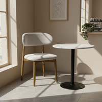 Chaise de salle à manger moderne minimaliste de luxe en bois de caoutchouc avec dossier, adaptée pour la maison, le bureau, les banquets d'hôtel, les cafés, les meubles de salon
