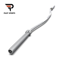 PILOTSPORTS Barre de squat incurvée Buffalo en acier allié, barre de musculation, capacité de 1500 lb pour haltérophilie, squat, développé couché, OEM
