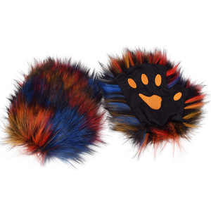 Guantes de Pata de Lobo de Piel Sintética sin Dedos, Mitones Cálidos de Invierno para Cosplay, Halloween, Fiestas y Accesorios de Disfraces - ¡Venta Caliente de Fábrica! - Product Image 1