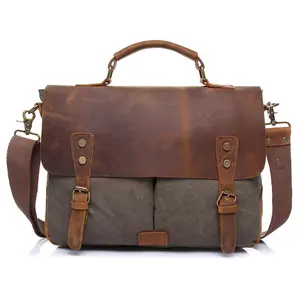 En çok satan tuval erkek çanta laptop çantası deri askılı çanta rahat omuz çantaları erkekler için