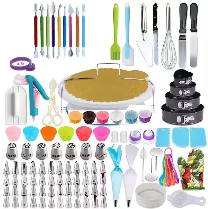 High Quality 333Pcs Russian Cake Decorating Supplies Kit Baking Pastry Tools Baking Accessories Set with Factory Supplier