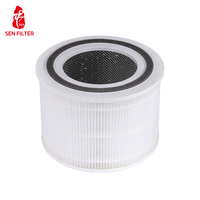 Filtre de remplacement HEPA et charbon actif haute efficacité pour purificateur d'air LEVOIT Core 300, Core 300-RF-TX