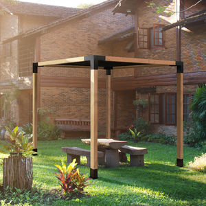 Pérgola <span class=keywords><strong>de</strong></span> Metal con Techo <span class=keywords><strong>de</strong></span> 4x4m 6x6m, <span class=keywords><strong>Kit</strong></span> <span class=keywords><strong>de</strong></span> Pérgola, Precio Económico al por Mayor <span class=keywords><strong>en</strong></span> China - Product Image 3