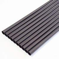 Fûts de queue de billard en fibre de carbone de haute qualité de 12,4 mm, pré-coniques, avec embout en mousse et insert de joint