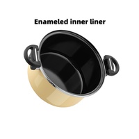 DESLON 26cm Couvercle de marmite à pression en émail coloré, grande capacité, écologique, anti-explosion, pour cuisinière à gaz