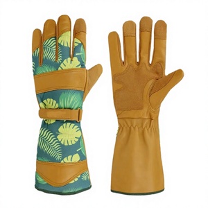Gants de jardinage antidérapants en peau de mouton texturée de haute qualité - Gants de sécurité généraux durables et confortables - Product Image 3