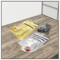 Sacs refermables en polyéthylène Mylar imprimés par gravure, résistants à l'humidité, en stock, pour emballage de bijoux et d'or, sacs à fermeture éclair en plastique transparent