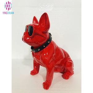 Maniquí de perro de fibra de vidrio con diseño de Bulldog <span class=keywords><strong>Animal</strong></span>, escaparate de ventana - Product Image 4