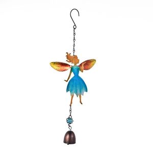 Carillon éolien moderne en verre, motif fée et ange, coloré, à suspendre, pour décoration de jardin, extérieur, cour, patio et maison - Vente en gros fabricant - Product Image 2