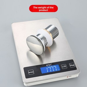 <span class=keywords><strong>Bonde</strong></span> de vidange escamotable en acier inoxydable pour <span class=keywords><strong>lavabo</strong></span>, bouchon de vidange de <span class=keywords><strong>lavabo</strong></span> de salle de bain avec trop-plein, filetage G1 1/4 - Product Image 4