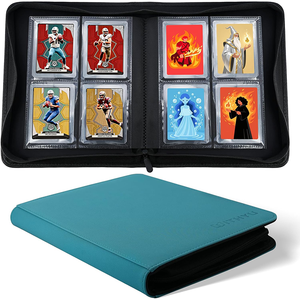 Raccoglitore Premium per Toploader con 4, 9, 12, 16 Tasche, Contiene 288 Carte, Raccoglitore con Cerniera per Toploader, Raccoglitori Personalizzati per Carte Collezionabili TCG a 4 Tasche - Product Image 1