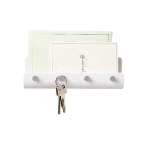 Étagère de rangement pour porte d'entrée tenture murale clé adhésive sans clou personnalité crochet créatif étagère de rangement - Product Image 2