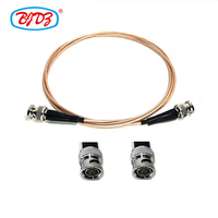 Cable SDI Delgado de 75 Ohmios de Fábrica, Ensamblaje de Cable de Conexión RF RG179 Recto con Conector BNC Macho a Conector BNC Macho para Video UHD 4K