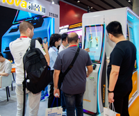 Terminal de jeu d'arcade en libre-service Funova / Distributeur de cartes-cadeaux avec paiement en espèces et par carte de crédit pour les parcs d'attractions intérieurs