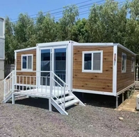 Maison préfabriquée de luxe pliable 20FT 40FT, conteneur extensible, portable, mobile, villa préfabriquée 4 chambres