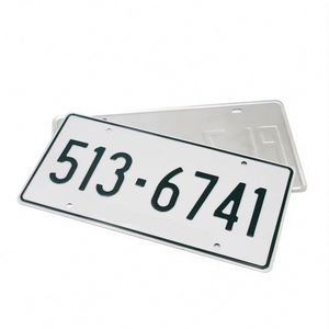 ป้ายทะเบียนรถยนต์แบบนูน, ป้ายทะเบียนโลหะแบบ OEM ปรับแต่งได้ พร้อมโลโก้สั่งทำพิเศษ สำหรับใช้ในการส่งเสริมการขาย - Product Image 1