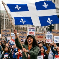 Drapeau du Québec (Canada) 90x150cm, directement de l'usine, bannière promotionnelle suspendue, résistant à la décoloration, drapeau extérieur en polyester