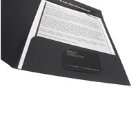 Carpeta de Presentación A4 de Papel con Impresión UV, Elegante y Sofisticada, con Ranura para Tarjetas, para Kits de Marketing Inmobiliario, Marca Latitude