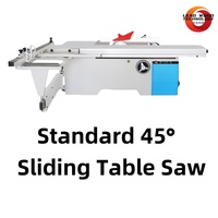 Scies à table horizontales de précision pour la découpe multi-angles, machines industrielles pour le travail du bois avec moteur 220V