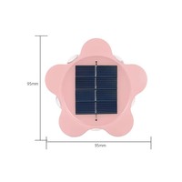 Lampes murales solaires décoratives en forme de fleur pour l'extérieur, avec contrôle automatique de l'éclairage, lampe solaire pour aménagement paysager, idéale pour la décoration de la cour, du parc ou de la villa