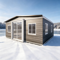 Maison préfabriquée nordique de 20 pieds, 1 chambre, maison modulaire scandinave en conteneur, villa portable, résistante à l'humidité et aux charges de neige, logement familial
