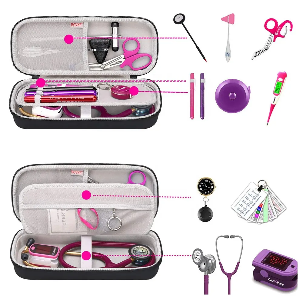 Custom stethoscope eva travel case for stethoscope classic carrying iii case set adult household and blood pressure cuff covers