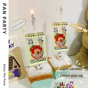 Q11 Pop-up Sorpresa Payaso Velas de <span class=keywords><strong>cumpleaños</strong></span> Truco divertido Creativo Velas de feliz <span class=keywords><strong>cumpleaños</strong></span> Novedad Fan Vela de <span class=keywords><strong>cumpleaños</strong></span> - Product Image 4