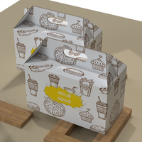 Boîtes d'emballage personnalisées pour camions de restauration rapide, boîtes Happy Meal, frites, poulet frit, boîtes jetables pour la restauration rapide