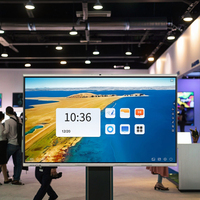 Tableau blanc interactif 4K avec écran tactile 20 points, caméra en option, système d'exploitation Android/Windows pour une utilisation en classe