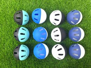 Ballon de <span class=keywords><strong>Wiffle</strong></span> 2026 avec logo imprimé, durable, multicolore, 8 trous pour l'entraînement, bicolore, couleurs personnalisables, entraînement et pratique - Product Image 2