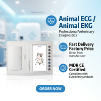 Appareil ECG vétérinaire professionnel à 6 canaux, écran tactile de 7 pouces avec interprétation ECG-1206A, EKG pour animaux avec approbation CE ISO