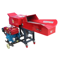 Mesin Pemotong Pakan Ternak Kecil Bertenaga Diesel Terbaru 2026 FG 38T Corn Hammer Mill Silage Chaff Cutter Farm