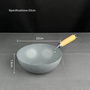 <span class=keywords><strong>Wok</strong></span> para freír antiadherente <span class=keywords><strong>de</strong></span> mármol <span class=keywords><strong>de</strong></span> alta calidad, duradero y fácil <span class=keywords><strong>de</strong></span> limpiar, versátil para cocinar, entrega rápida - Product Image 4
