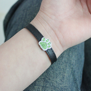 Sáng Bóng Con Chó Dấu Chân Charms 8Mm Trượt Charms Cho Vòng Đeo Tay Vật Nuôi Cổ Áo Tự Làm Phụ Nữ Đồ Trang Sức Làm 8Mm Trượt Vòng Đeo Tay Charms - Product Image 4