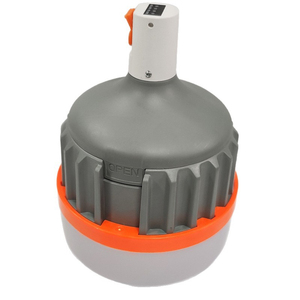 หลอดไฟ LED พกพาแบบ DC ขั้ว E27 ใช้ไฟ AC 85-265V ตัวหลอดพลาสติก ควบคุมด้วยปุ่มแบบแมนนวล แสงสีขาว 5000K ควบคุมด้วยระบบสัมผัส แบตเตอรี่แบบชาร์จได้ - Product Image 1